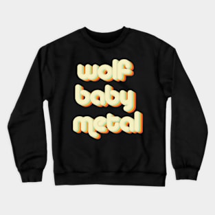 vintage color wolf baby Crewneck Sweatshirt